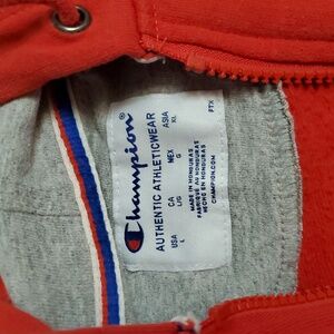 Champion Red Zip-Up Hoodie
